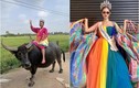 Thí sinh đi xe máy, cưỡi trâu thi Hoa hậu Hòa bình Thái Lan