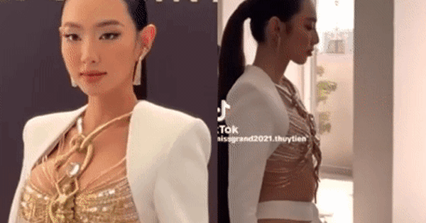 Diện váy cắt xẻ táo bạo, Hoa hậu Thùy Tiên lộ vòng 2 kém thon?