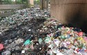 Hàng ngàn túi rác ken đặc dưới chân cầu Thăng Long
