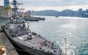 Cận cảnh khu trục hạm áp tải tàu sân bay Mỹ tới Hong Kong