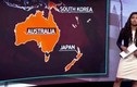 Truyền hình Nga đặt nhầm Nhật Bản ở Nam bán cầu, cạnh Australia