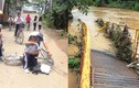 Cầu Bà Cải bị cuốn trôi: Hàng trăm học sinh khốn đốn đến trường