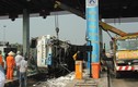 Hiện trường vụ xe tải tông sập trạm thu phí cao tốc TP HCM-TL
