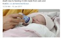 Bé 7 tháng tuổi chết đói vì cha mẹ chỉ cho uống sữa thực vật