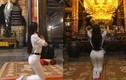 Sao Việt bị “ném đá” vì ăn mặc phản cảm đi lễ chùa