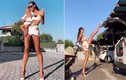 Người đẹp Nga đôi chân siêu dài “lộ” bí kíp giữ dáng nóng bỏng