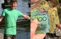 Thiếu niên 15 tuổi câu được két sắt chứa đầy tiền mặt dưới sông