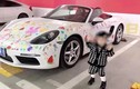 Bà mẹ gây tranh cãi khi cho con gái vẽ bậy lên siêu xe