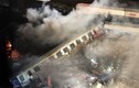 Hiện trường tai nạn tàu hỏa khủng khiếp ở Hy Lạp 