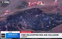 Mỹ: Trực thăng cứu hỏa đâm nhau trên không, 3 người tử vong