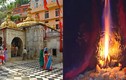 Bước vào đền cổ Ấn Độ, sửng sốt thấy ngọn lửa bất tử 100 năm 