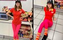 Nữ nhân viên siêu thị gây sốt khi đẹp chuẩn sao hạng A 