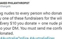 Bán ảnh khỏa thân để quyên góp tiền cho vụ cháy rừng ở Australia