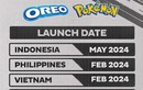 Bộ sưu tập ngọt ngào giữa Pokémon và OREO sắp ra mắt trong đầu năm 2024