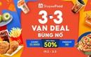 Sự kiện 3.3 cập bến, ShopeeFood khao bộ 3 “deal khủng”