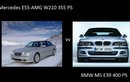 BMW M5 E39 và E55 AMG W210 Mercedes đọ sức tăng tốc