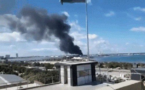 Tàu chở vũ khí Thổ Nhĩ Kỳ từng bị bắn cháy ở Libya?