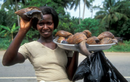 Khiếp đảm món ốc sên khổng lồ - đặc sản ăn vặt ở châu Phi