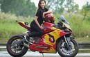 Nữ biker 9X "ngầu" cùng Ducati 959 Iron Man tại Sài Gòn