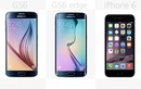 So sánh trực quan Galaxy S6 và S6 Edge với iPhone 6