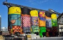 Ngỡ ngàng với nghệ thuật graffiti trên 6 silo khổng lồ