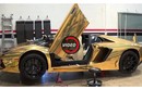 Siêu xe Aventador Roadster lên dàn áo mạ vàng cực độc