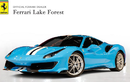 “Siêu ngựa” Ferrari 488 Pista sơn xanh Blu Soltani lạ mắt