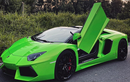 Lamborghini Aventador Roadster xanh lá "độc lạ" xuất hiện tại Sài thành