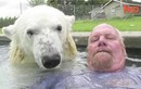Người đàn ông duy nhất thế giới tắm với gấu Bắc Cực