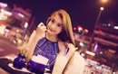 Hot girl Elly Trần đẹp rạng ngời dạo phố đêm Sài Gòn