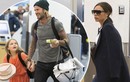 Gia đình Victoria Beckham gây chú ý khi xuất hiện ở sân bay