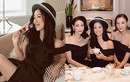 Diva Hồng Nhung mặc gợi cảm khi hội ngộ bạn bè