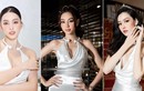 Hoa hậu Tiểu Vy khoe khéo vòng 1 với váy lụa