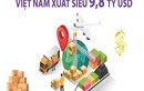 5 tháng năm 2023, Việt Nam xuất siêu 9,8 tỷ USD