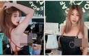 Đỏ mặt hot girl mặc tạp dề không nội y, đứng bán cà phê