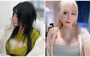 Hot girl mặc trễ nải, dùng ngực đỡ trà sữa tại quán truyện