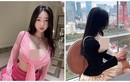 Ngượng đỏ mặt hot girl mặc hở bạo khoe vòng 1 "quá khổ"