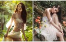 Hot girl xinh tựa nữ thần, mặc xuyên thấu nóng bỏng giữa rừng