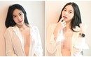 Hot girl siêu vòng một “quên nội y”, mặc sơ mi buông lơi