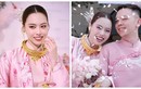 Á hậu Tâm Như đeo vàng trĩu cổ trong lễ đính hôn