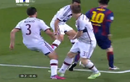 Messi biến ba hậu vệ của Bayern Munich thành những “gã hề“