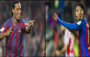 Ngỡ ngàng những pha ghi bàn giống nhau của Ronaldinho và Neymar