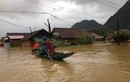 Hình ảnh miền Trung ngập lụt chiều 19/10: Nước dâng tận nóc nhà