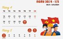 Dịp 30/4-1/5 năm nay: Người dân nghỉ 4 ngày