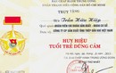 Truy tặng Huy hiệu “Tuổi trẻ dũng cảm” cho Trần Hữu Hiệp