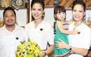 Trần Thị Quỳnh rạng rỡ bên chồng và con gái 