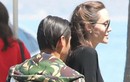 Angelina Jolie và cậu con trai nuôi Pax Thiên vui vẻ đi ăn trưa