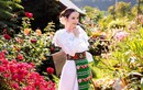 Lý Nhã Kỳ diện trang phục Romania, đẹp hút mắt giữa vườn hoa 