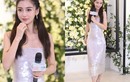 Angelababy luống cuống vì liên tục bị tuột váy ở sự kiện