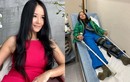 Con trai diva Hồng Nhung bị chấn thương phải nẹp chân, chống nạng